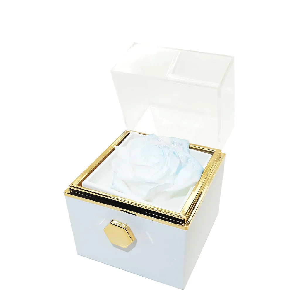 SQUARE Ring/Rose Box - خاتم مربع / علبة ورد