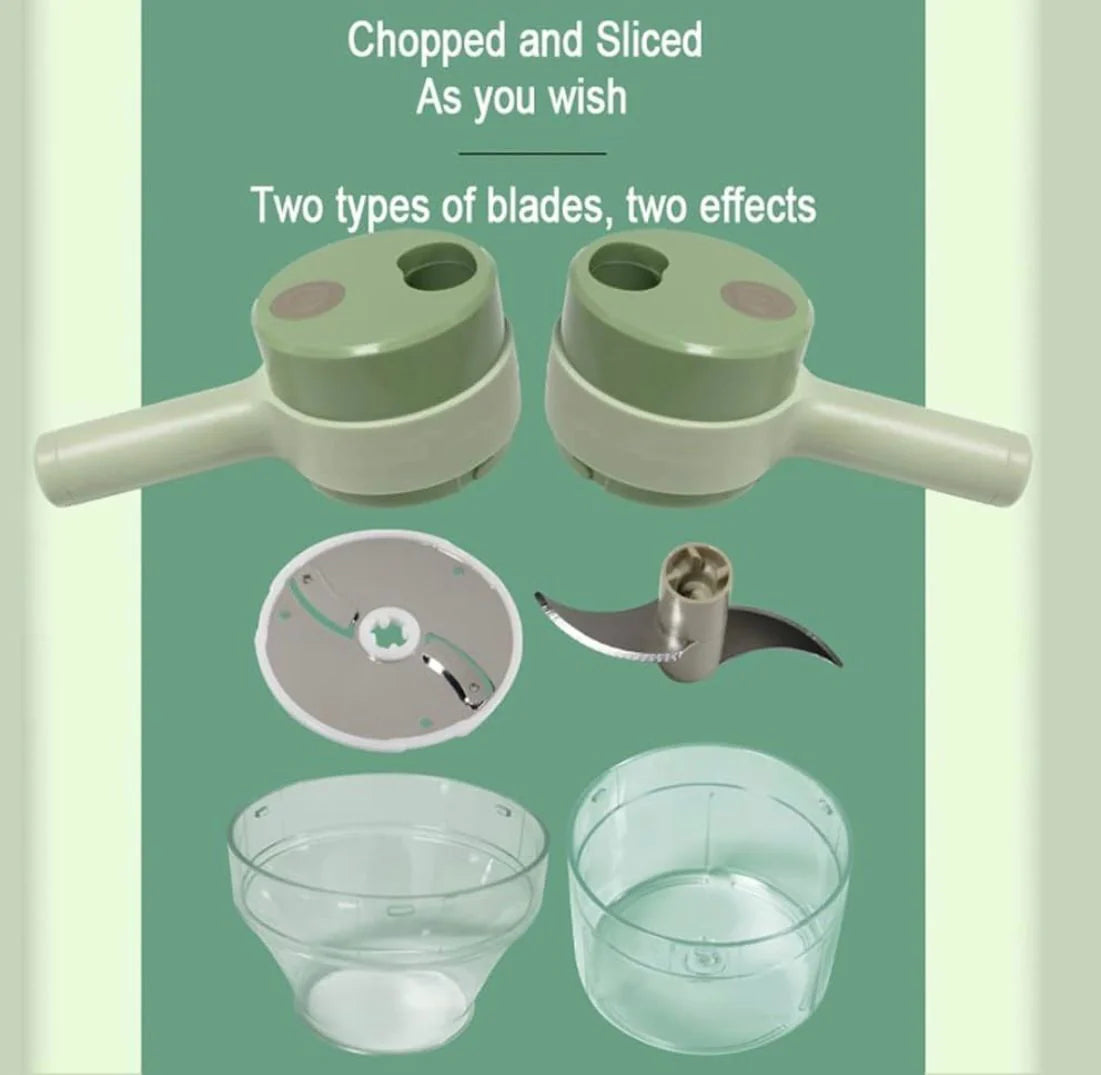 4 in 1 Handheld Electric Vegetable – قطاعة خضار كهربائية 4 في 1