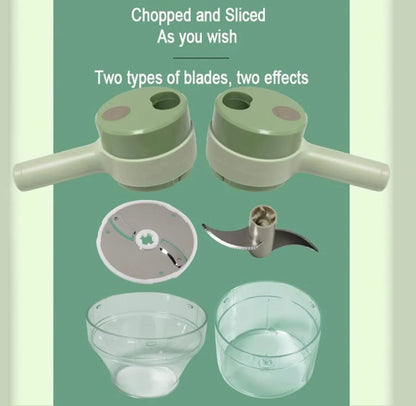 4 in 1 Handheld Electric Vegetable – قطاعة خضار كهربائية 4 في 1