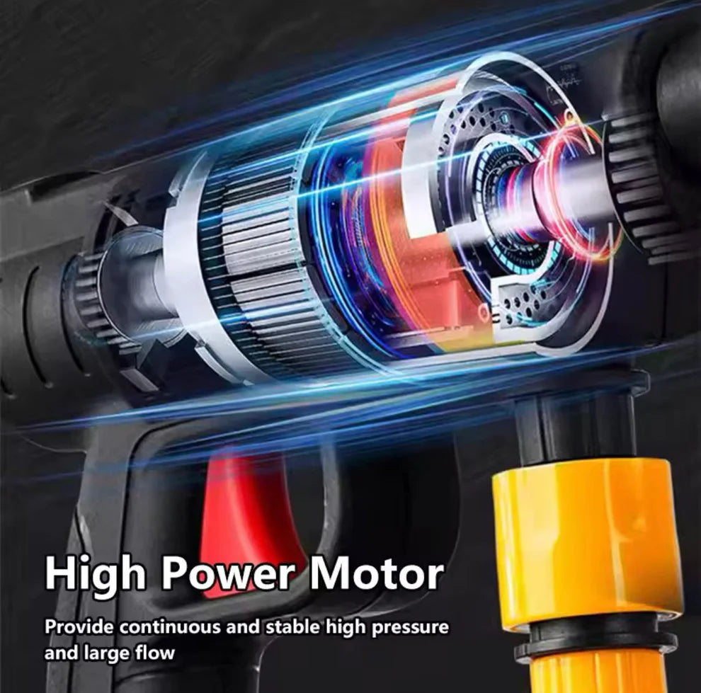 Double Battery Car Washer Gun – مسدس غسيل سيارات ببطاريتين