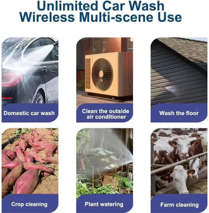 Double Battery Car Washer Gun – مسدس غسيل سيارات ببطاريتين