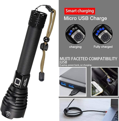 P90 LED Flashlight Rechargeable – كشاف LED P90 قابل لإعادة الشحن